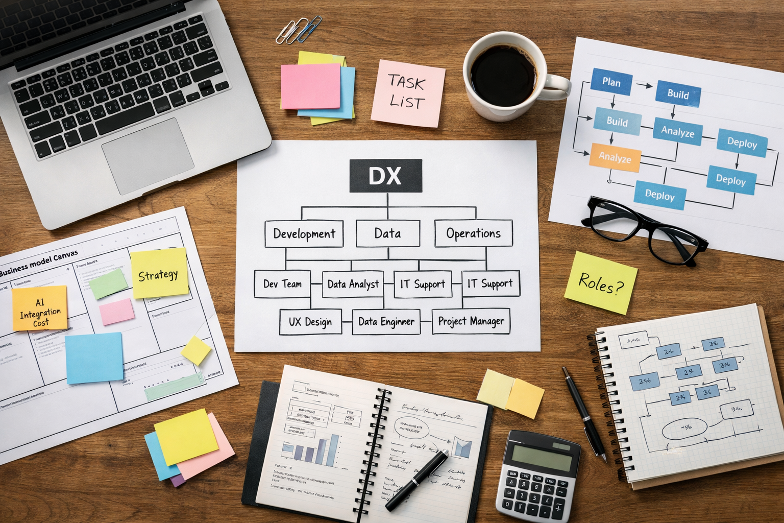 DX人材5類型とは何かを解説し、DXが進まない理由を整理します。DX人材不足と言われる背景を踏まえ、人材配置ではなく機能配置という視点からDX推進体制の設計方法を分かりやすく解説します。